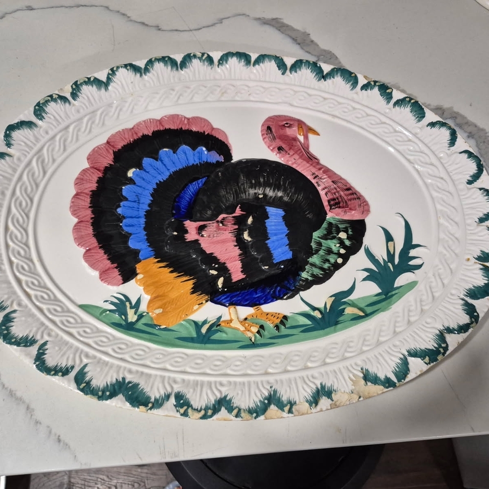 Colorful Turkey Decorative Plate